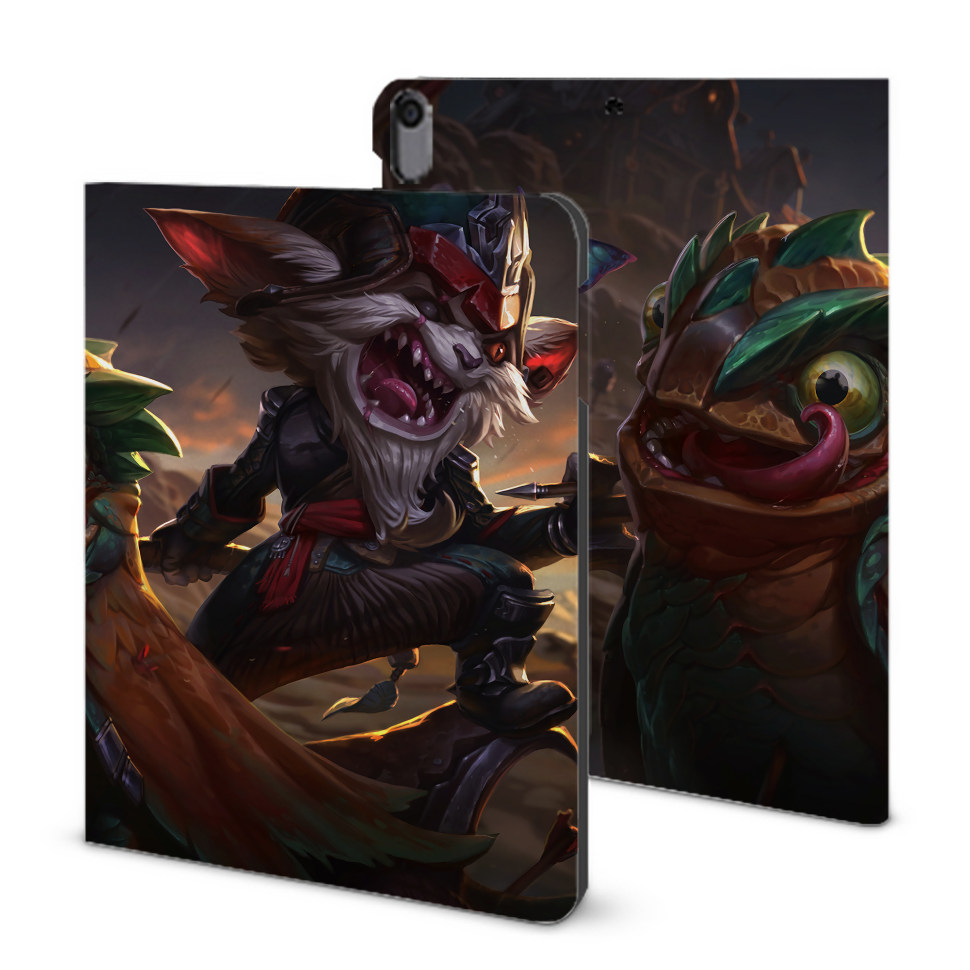 （画像用） リーグ・オブ・レジェンド League of Legends LOL IPad ケース ブック型 PUレザー TPU 耐衝撃 軽量 薄型 ペン収納なし 全面保護 IPad 各モデル対応
